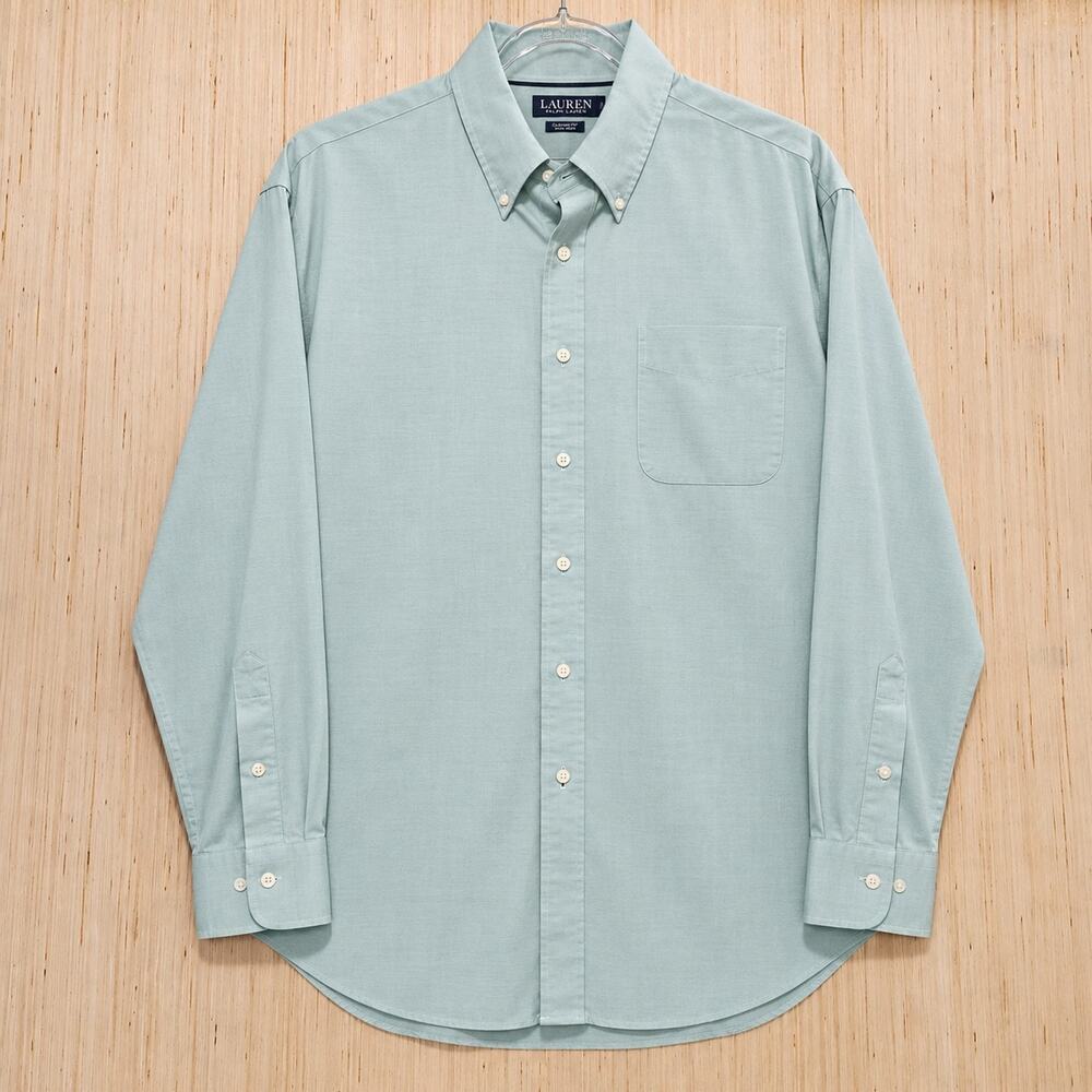 Ralph Lauren Mens Classic Fit Non-Iron Oxford Shirt Mint